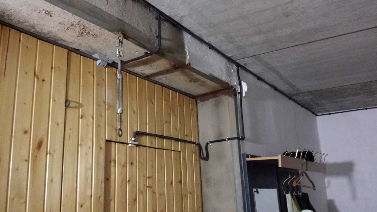Пример установки охранной системы в гараже
